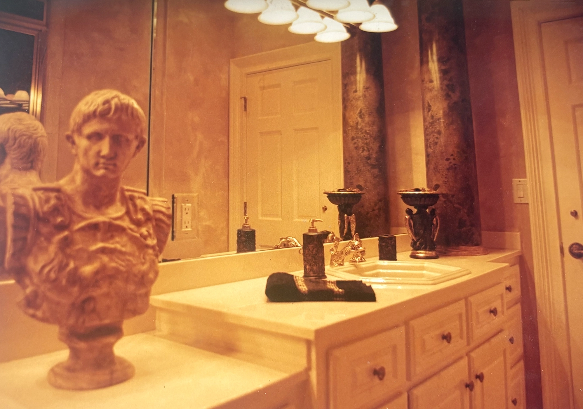 faux_marble-column-powder-room